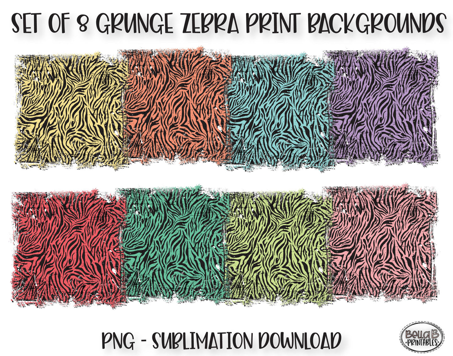 Zebra Print Sublimation Background Bundle, Backsplash