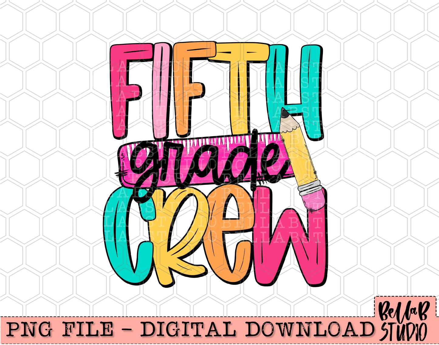Fifth Grade Crew PNG Design