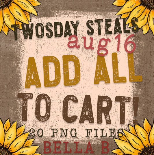 TWOSDAY STEALS August 16 - Add ALL To Cart